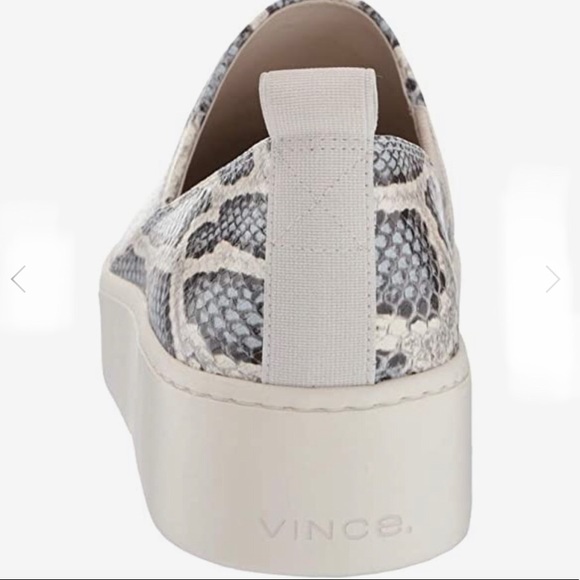 VINCE Saxon-2 snake print sneakers size 6.5M - Picture 3 of 10
